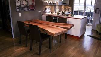 Стол из слэба для Loft комнаты